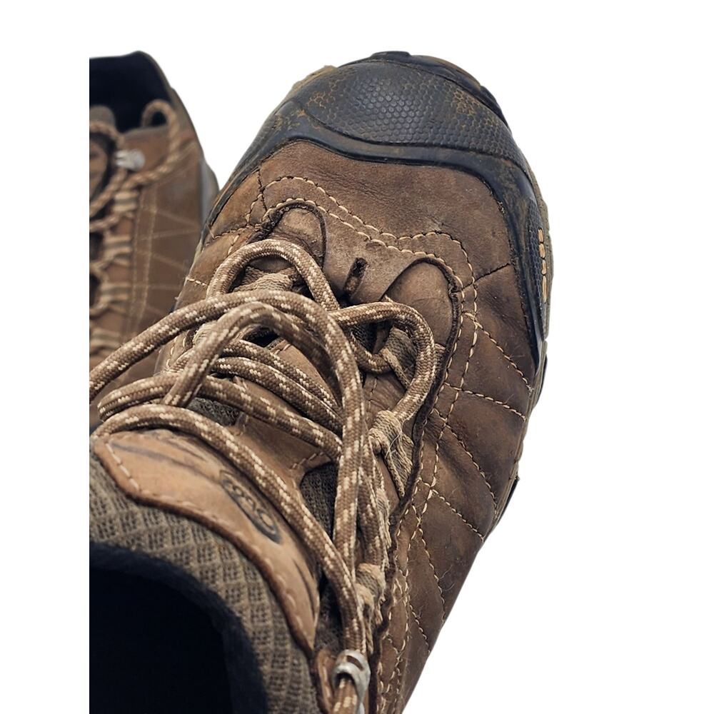 Oboz Shoes Womens 9 Waterproof Hiking Trail Low Leather Brown Trekking Outdoors - Picture 6 of 16